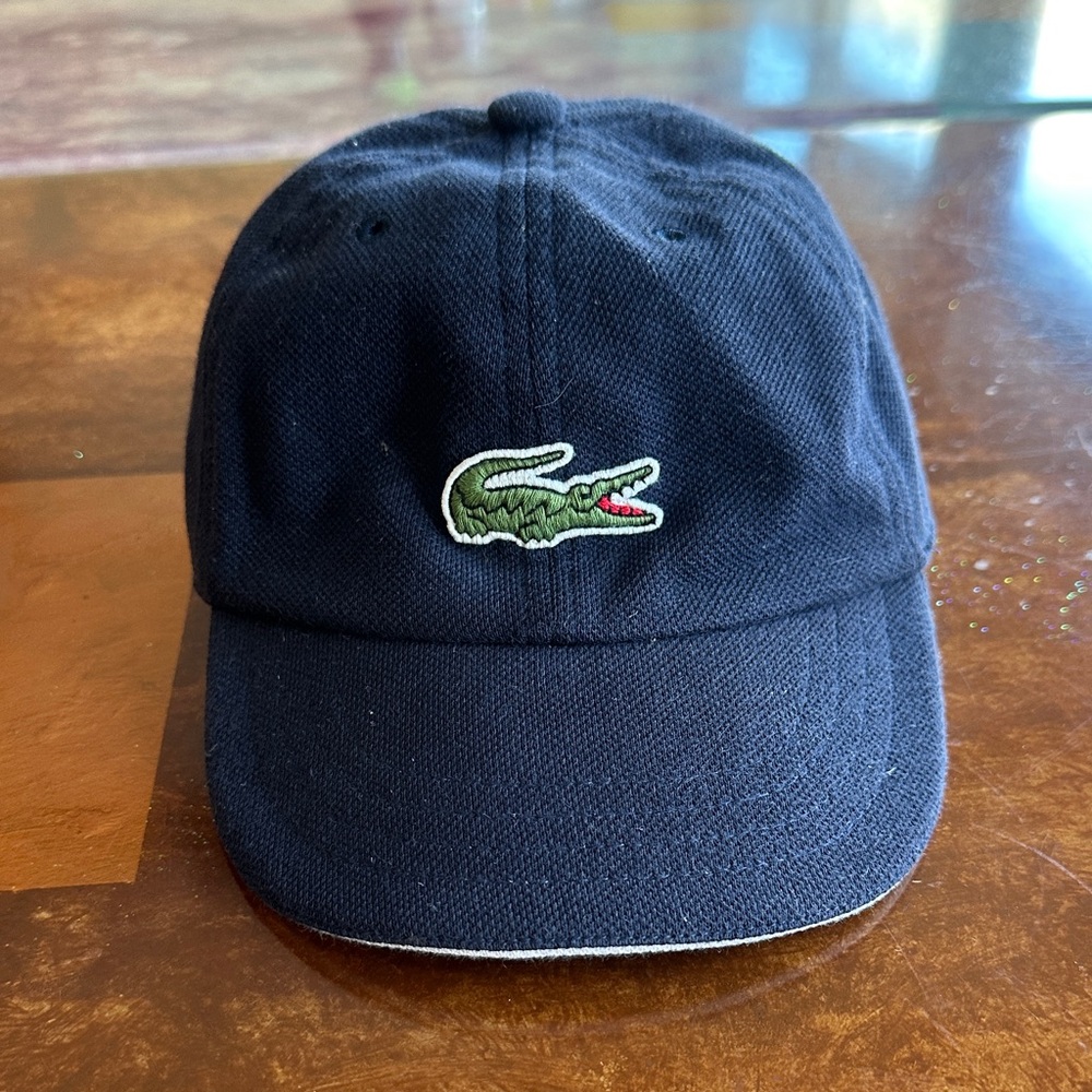 Kids for boys Lacoste Navy Blue Cap with Green Logo
